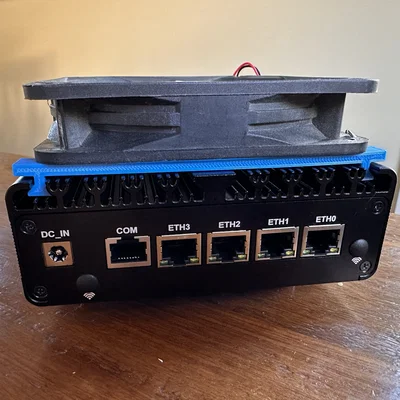 Ngàm gắn quạt 120mm cho máy tính Topton N100 fanless (không cần chế vỏ)