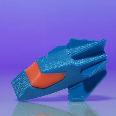 Đồ chơi tàu vũ trụ mini sci-fi số 5 dễ in - không cần supports
