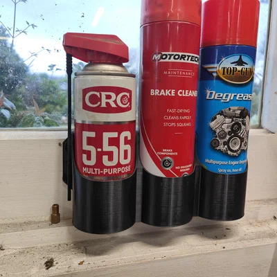 Giá treo 3 bình xịt (Triple spray can holder) gọn gàng cho gara