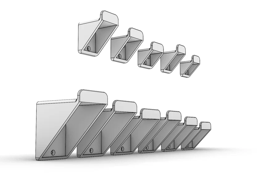 Bộ móc treo tường đa năng Strong Wall Hooks - Bền bỉ, dễ in 3D - Image 2