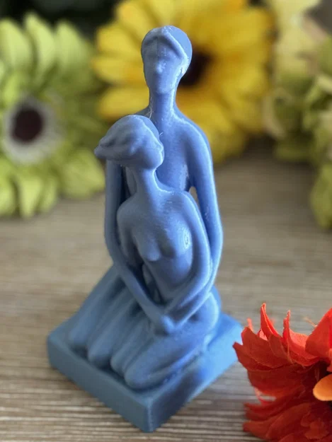 Tượng 3D Cặp Đôi Ôm Nhau Nghệ Thuật - Mẫu In 3D Ý Nghĩa - Image 1