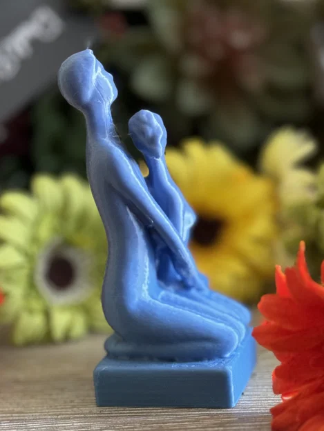 Tượng 3D Cặp Đôi Ôm Nhau Nghệ Thuật - Mẫu In 3D Ý Nghĩa - Image 5