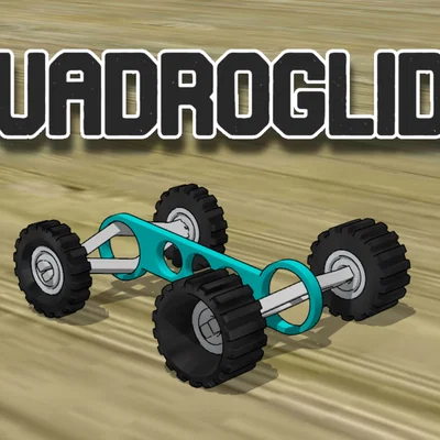 QuadroGlide – Xe đồ chơi in 3D siêu dễ in, đánh lái 4 bánh