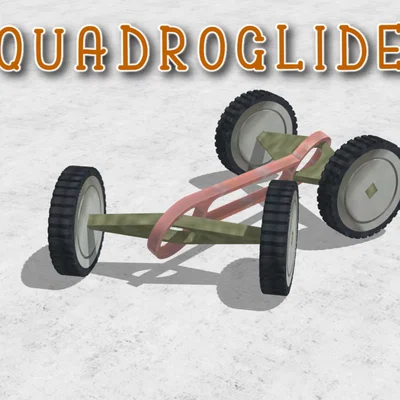 QuadroGlide – Xe đồ chơi in 3D siêu dễ in, đánh lái 4 bánh