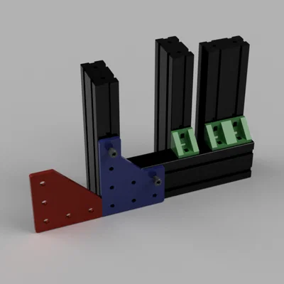 Bát góc & junction plate bền cho I-Slot typ5 và V-Slot 2040/2020