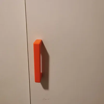 Tay nắm cửa/ngăn kéo bắt sau, dùng ê-cu vuông M3 (parametric, nhiều size)