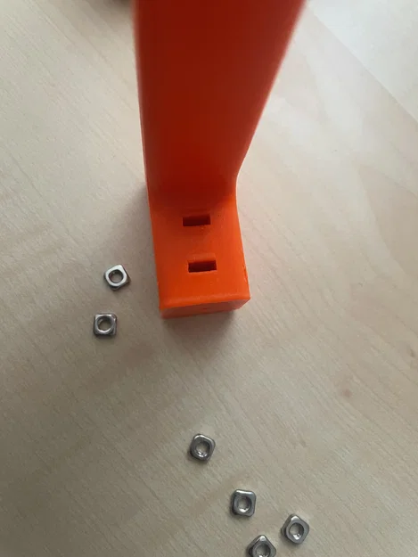 Tay nắm cửa/ngăn kéo bắt sau, dùng ê-cu vuông M3 (parametric, nhiều size) - Image 4