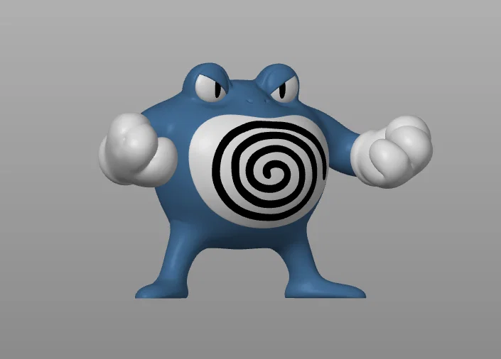 Mô hình 3D Poliwrath Pokemon Đa Sắc (In MMU3 dễ dàng) - Image 1