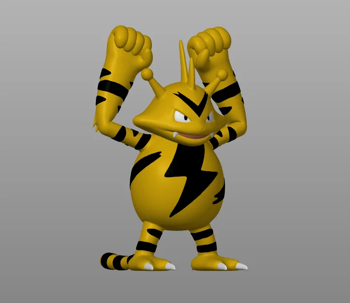Mô hình Pokemon Electabuzz (Elektek) in 3D đa sắc - Tương thích MMU3 - Image 1