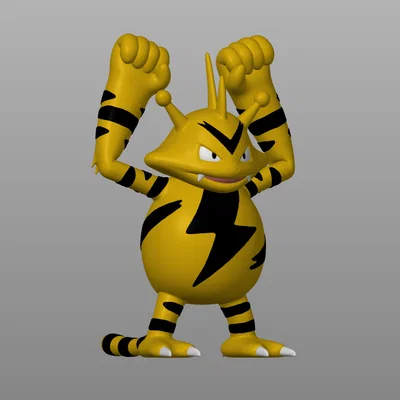 Mô hình Pokemon Electabuzz (Elektek) in 3D đa sắc - Tương thích MMU3