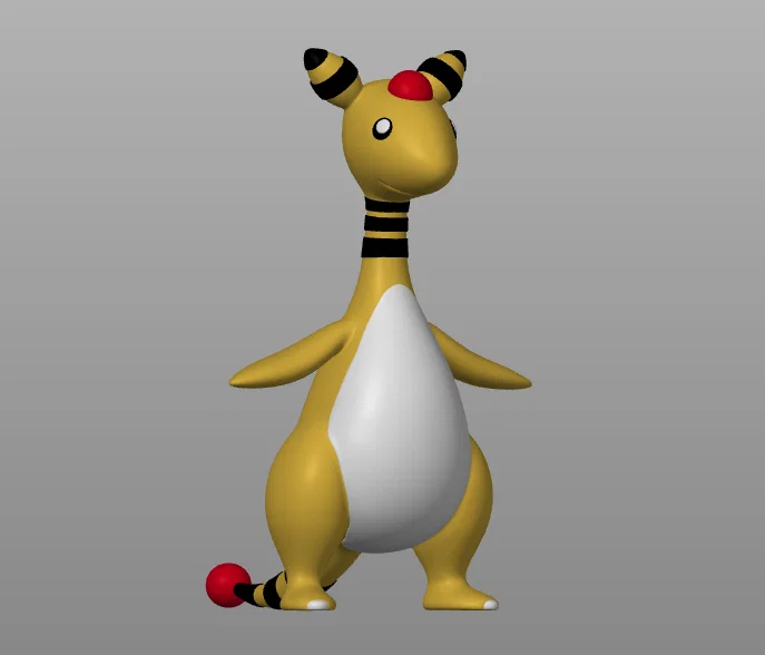 Mô hình 3D Pokemon Ampharos đa sắc tương thích MMU3 tuyệt đẹp - Image 1