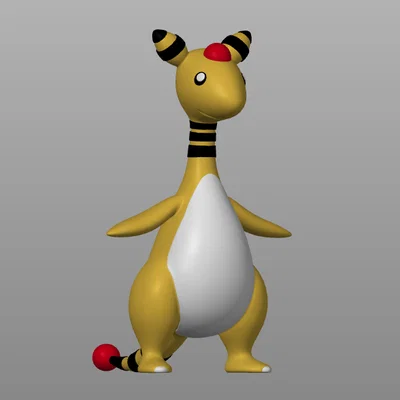 Mô hình 3D Pokemon Ampharos đa sắc tương thích MMU3 tuyệt đẹp