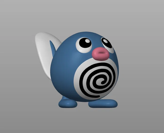 Mô hình Pokemon Poliwag in 3D đa sắc màu (MMU3 Compatible) - Image 1