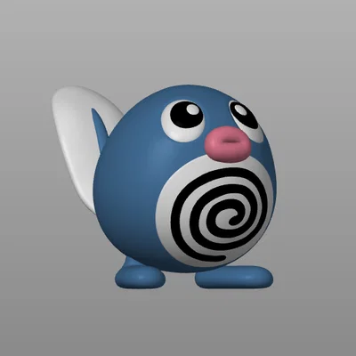 Mô hình Pokemon Poliwag in 3D đa sắc màu (MMU3 Compatible)