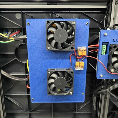 Nắp che SSR/PSU Sovol SV08 kèm 2 quạt 6015