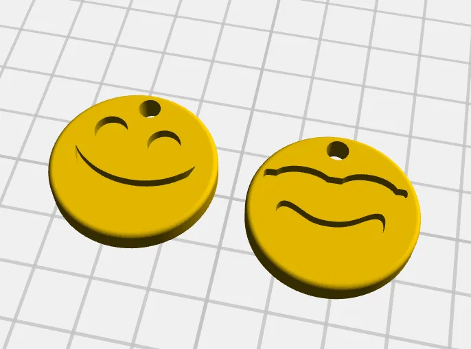 Móc khóa mặt cười (Emoticon Keychain) in 3D xinh xắn - Image 2