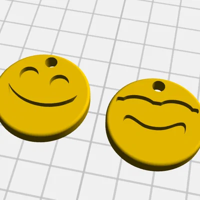 Móc khóa mặt cười (Emoticon Keychain) in 3D xinh xắn
