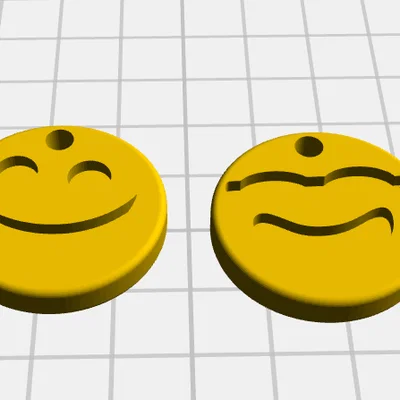 Móc khóa mặt cười (Emoticon Keychain) in 3D xinh xắn