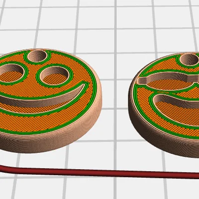 Móc khóa mặt cười (Emoticon Keychain) in 3D xinh xắn