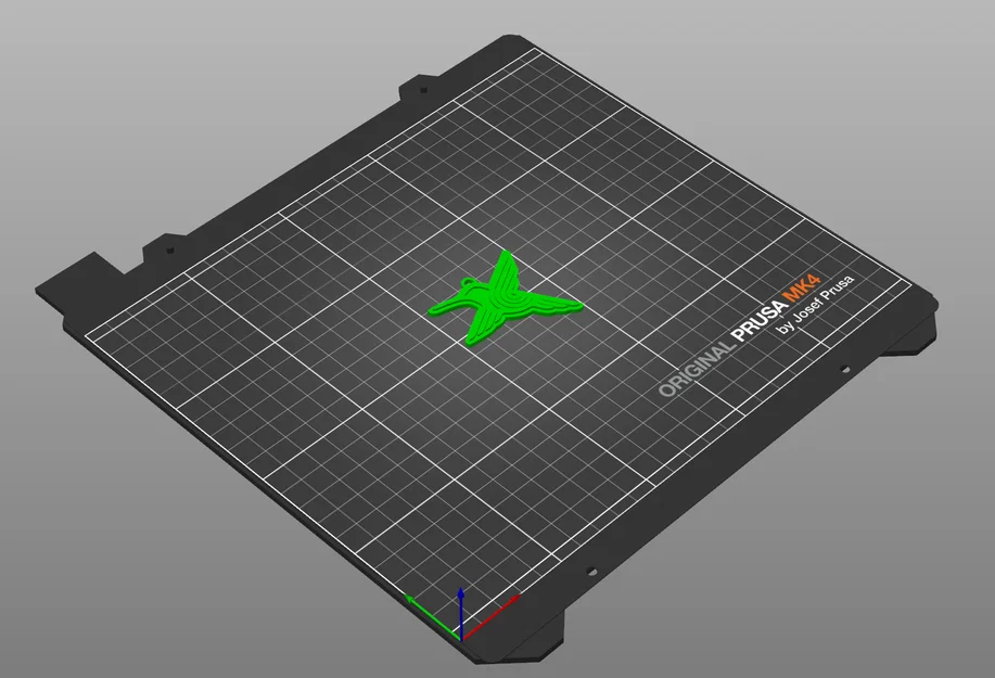 Móc khóa hình chim Colibri (chim ruồi) in 3D thiết kế hình học - Image 2