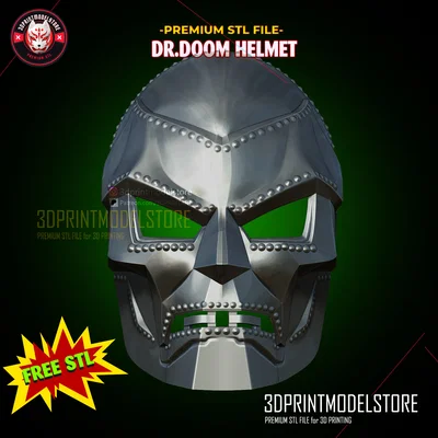 Mặt nạ Dr Doom - Mũ Doctor Doom Marvel - Props Cosplay - FREE STL