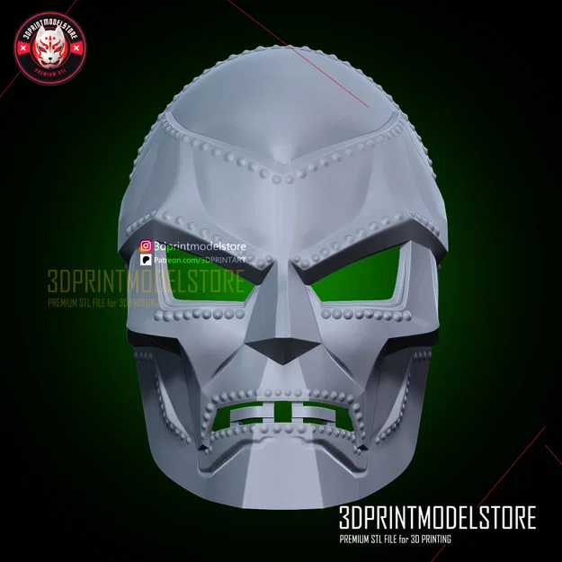 Mặt nạ Dr Doom - Mũ Doctor Doom Marvel - Props Cosplay - FREE STL - Image 5