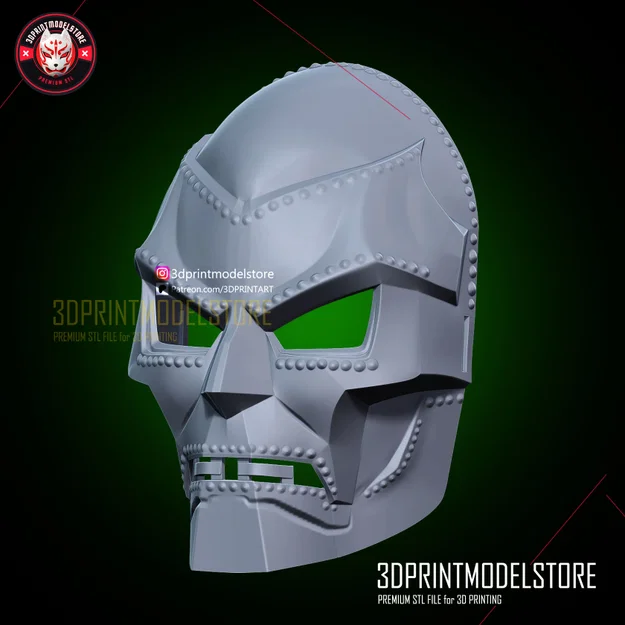 Mặt nạ Dr Doom - Mũ Doctor Doom Marvel - Props Cosplay - FREE STL - Image 6