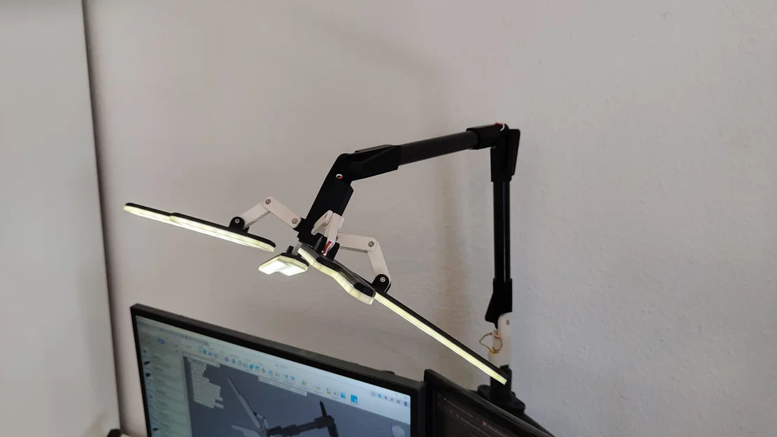 Đèn Bàn LED Strip Phong Cách Tương Lai (Futuristic Desk LED Strip Lamp) - Image 3
