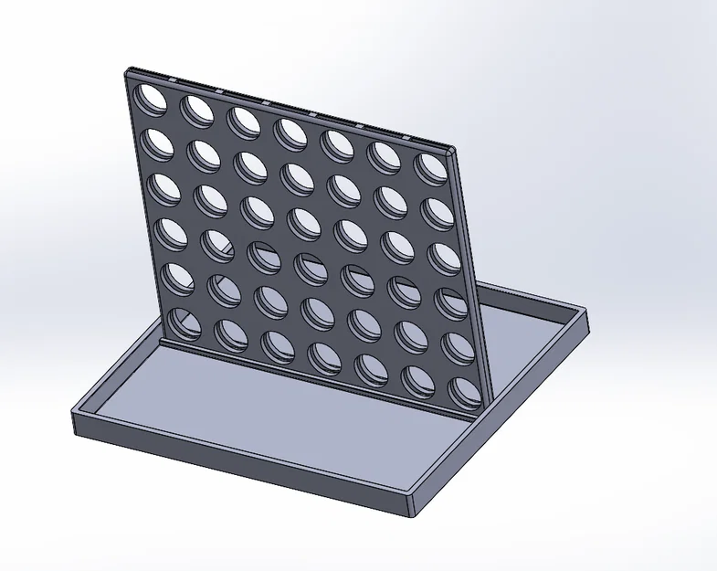 Bộ cờ Connect 4 bỏ túi - Mô hình in 3D giải trí nhỏ gọn - Image 1
