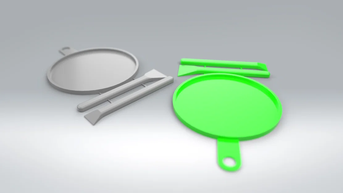 Bộ Khay Trộn Epoxy & Que Trét (Dễ In 3D) - Image 1