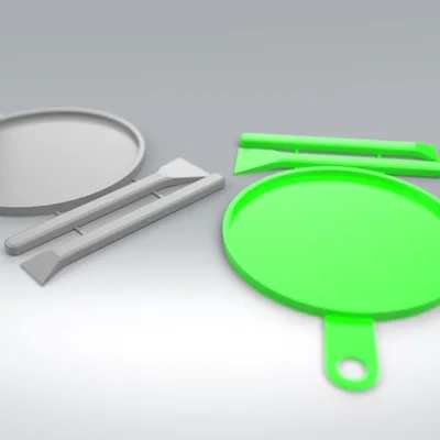 Bộ Khay Trộn Epoxy & Que Trét (Dễ In 3D)