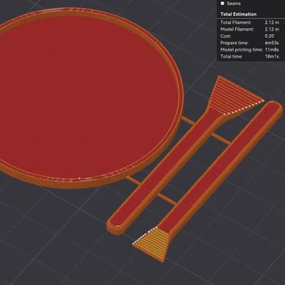 Bộ Khay Trộn Epoxy & Que Trét (Dễ In 3D)