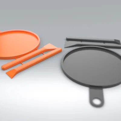 Bộ Khay Trộn Epoxy & Que Trét (Dễ In 3D)