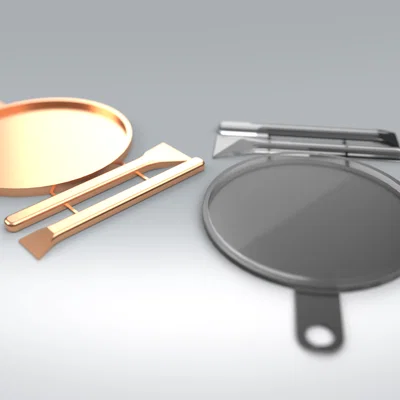Bộ Khay Trộn Epoxy & Que Trét (Dễ In 3D)