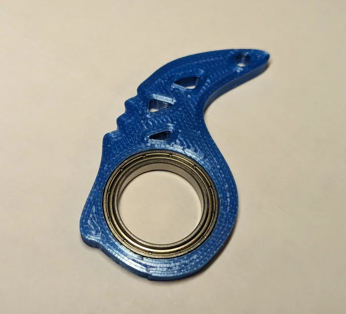 Móc khóa Fidget Spinner hình dao Karambit cho vòng bi 6703 - Image 1