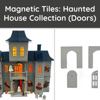 Magnetic Tiles Haunted House: Cửa & Khung Viền Cửa