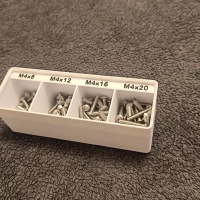 Hộp Gridfinity cho Ốc Vít, Đai Ốc và Long Đền (M2–M5)
