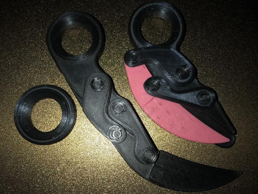 Đồ chơi fidget dao karambit gấp (Folding Karambit Knife Fidget Toy) - Image 1