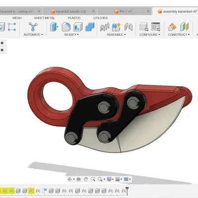 Đồ chơi fidget dao karambit gấp (Folding Karambit Knife Fidget Toy)