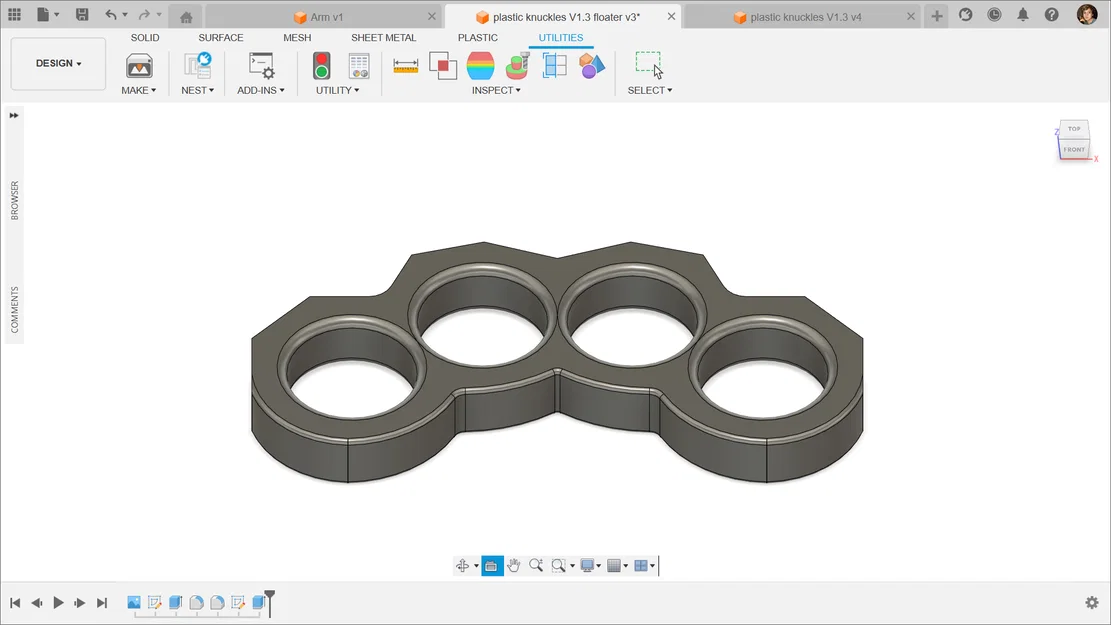 Plastic Knuckles - Mô hình tay đấm nhựa in 3D chắc chắn, bền bỉ - Image 3