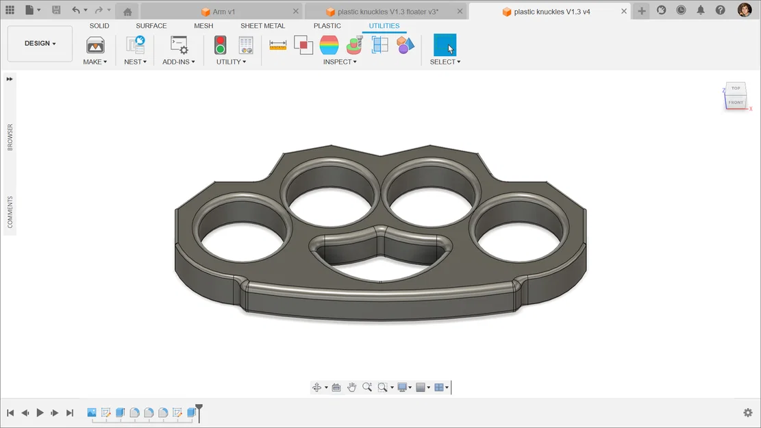 Plastic Knuckles - Mô hình tay đấm nhựa in 3D chắc chắn, bền bỉ - Image 4