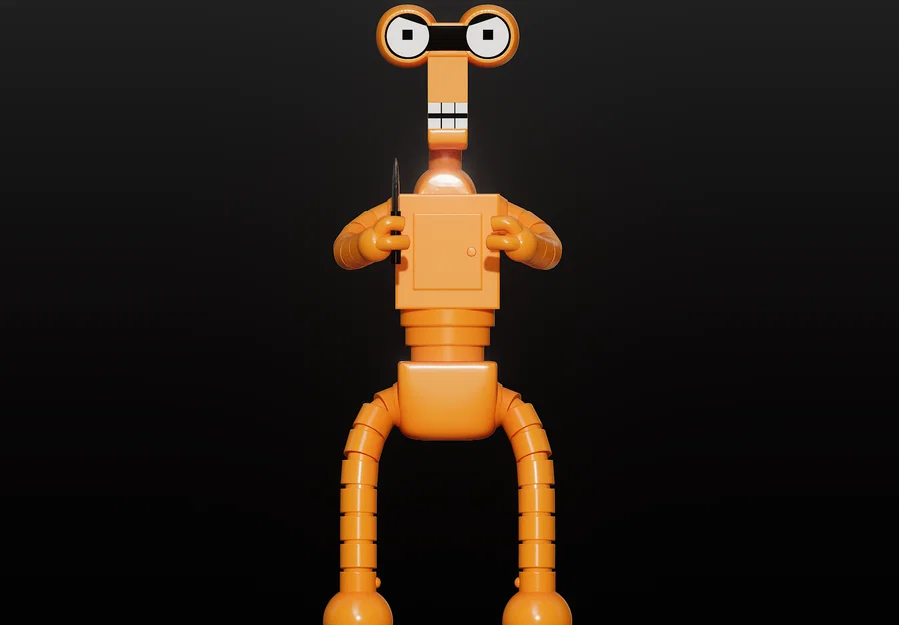 Mô hình in 3D Roberto The Robot từ Futurama - Sắc nét, độc đáo - Image 1
