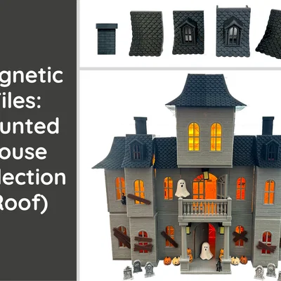 Magnetic Tiles Haunted House: Roof – Mái nhà nam châm