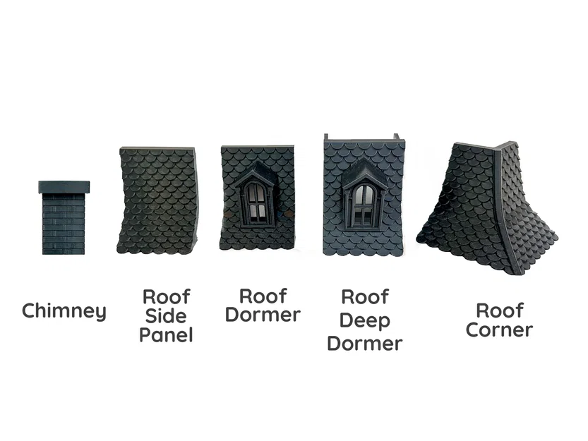 Magnetic Tiles Haunted House: Roof – Mái nhà nam châm - Image 2