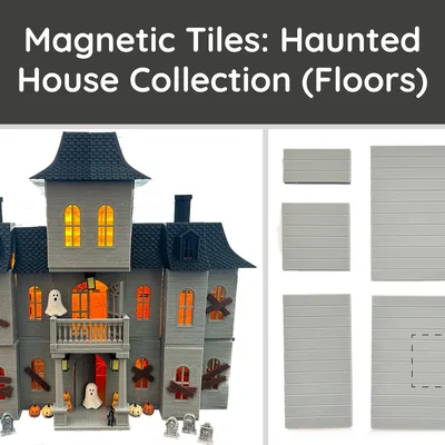 Magnetic Tiles Haunted House: Miếng Sàn/Mái Phẳng