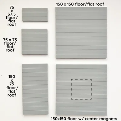 Magnetic Tiles Haunted House: Miếng Sàn/Mái Phẳng