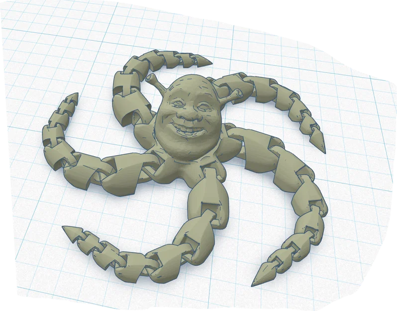 Mô hình Shrektopus khớp nối in 3D độc đáo - Image 1