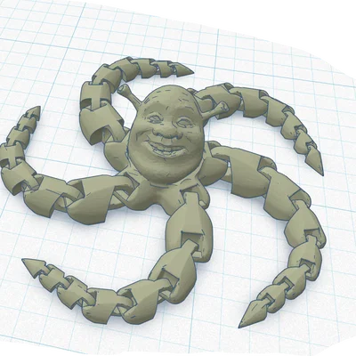 Mô hình Shrektopus khớp nối in 3D độc đáo