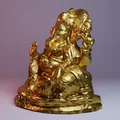 Lord Ganesha (Low-Poly) - Mẫu 3D tượng thần đầu voi - Thumbnail 2