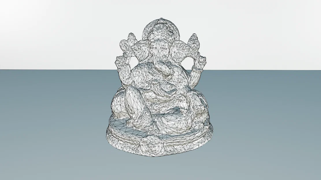 Lord Ganesha (Low-Poly) - Mẫu 3D tượng thần đầu voi - Image 3